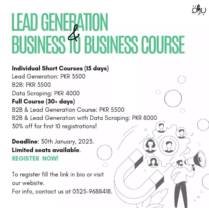 Lead Generation and Business to Business Course